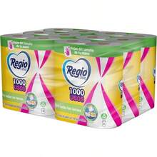 Regio Toalla de Papel 1000 Usos 12 Rollos De 140 hojas dobles c/u - 12 rollos - Ver 2