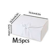 10 Stück/5 Stück/2 Stück - Weiße/Schwarze/Rosa/Braune Geschenkboxen mit Deckeln und Schleifen, geeignet für Brautjungfern-Einladungen, Hochzeiten, Geburtstaggeschenke, Baby-Duschen, Partys, Valentinstag-Geschenke, Verpackung, Geburtstage, DIY, Kosmetikaufbewahrung, Abschlussgeschenke, Hochzeitsfeier-Dekoration - Weiss - Übersicht 19