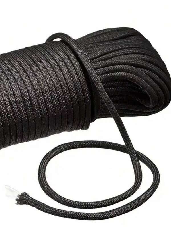 1 Adet 6 mm Halat, Bağlama Ekipmanı Halatı, Açık Hava Aşınmaya Dayanıklı Çadır Çekme Halatı, Dokuma Naylon Halat Kamp DIY Bilekliği Açık Hava Çok Amaçlı, Çadır Halatı Hayatta Kalma Aksesuarı Kamp Malzemeleri