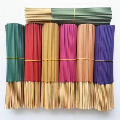 24pcs Premium Mix Incense Stick Set  For Yoga, Meditation, Relaxation & Sleep Aid - Perfect For Home Decor, Hotels & Spas - Dragon's Blood, Jasmine, Sage, Sandalwood, Mint, Milk Fragrances, Perfect Gift For With Long-Lasting