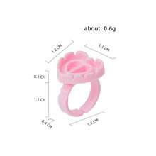 Wholesale 50/100Pcs Disposable Eyelash Glue Fan Cup Rings Holder Container Tattoo Pigment Eyelash Extension Tools Lash Supplies - Multicolor - View 12