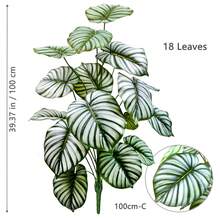 65-83-103cm(40,55 Zoll) künstliche Blumen und Blätter Monstera Deliciosa Plastik Künstliche Pflanzen für Festlich Dekorative Heim- und Bürodekoration