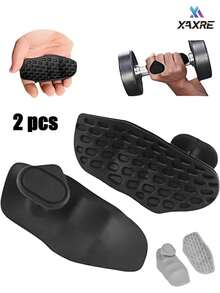 XAXRE 1 Pair Anti-Slip Workout Grips - Ergonomic Rubber Hand Protector Gloves For Weight Lifting, Pull-Ups, Gym Training And Exercise, For Men And Women