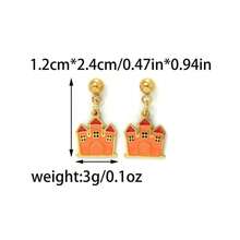 Ghost Earrings Pumpkin Dangle Earrings Halloween Jewelry For Women Spooky Halloween Costumes Accessories