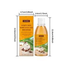100ml Aceite corporal de coco brillante, hidratante, reafirmante, iluminador, calmante, humectante, aceite de masaje suavizante