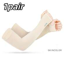 1 Paar Sonnenschutz Kühlende Armstulpen Kompression - Tattoo Cover-Up - Sonnenschutzärmel für Herren Jugendliche Schwarz Armstulpe