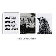 1/3 件无框复古黑白画廊墙艺术、Y2K 美学拼贴套装、公寓海报、房间、宿舍的时尚偶像装饰、派对礼物复古装饰 - 彩色 - 查看 16