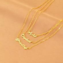 1 pezzo Collana personalizzata delicata con più nomi, collana minimalista personalizzata con nome, collana con cognome, collana per mamma con nomi dei figli, regalo per mamma