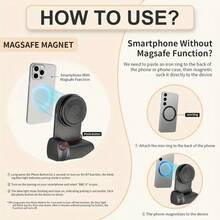 Magnetic Levitation Phone Camera Stand With 1/4" Threaded Interface, Compatible With External Live Streaming Tripod, Built-In Adjustable Brightness Fill Light - Multicolor - View 8