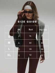 Áo khoác cổ cao có khóa kéo, thiết kế eo thon, cổ tay có lỗ xỏ ngón tay giữ ấm, dáng suông giúp kéo dài chân, thiết kế bộ đồ đồng bộ, bộ đồ tập cổ cao có lỗ xỏ ngón tay, bộ đồ định hình vòng ba, bộ đồ thể thao tôn dáng, bộ 2 món áo khoác cổ cao có khóa kéo và quần legging cạp cao cho nữ mùa xuân - màu nâu - Xem 2