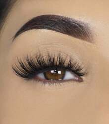 Lilly Lashes Premium Synthetic Lashes Houston, Fake Eyelashes Natural Look, Bold Full Bodied Natural Look, False Lashes, Vegan Strip Lash, Reusable Up To 10 Wears, 15mm - ColorD - 查看 5