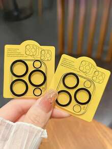 2pcs Camera Lens Protector Film Compatible With IPhone 17/17 Pro/17 Pro Max/17 Air/15 Pro/15 Pro Max/16 Pro Max/14 Pro/14 Pro Max/12/13/11 Pro/12/13 Mini/11/15/16, Includes Tempered Glass Film - Clear - View 35