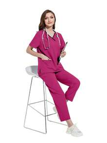 Hohe Wiederkaufrate! Hautfreundlicher & atmungsaktiver Handwasch-Kittel für Frauen, schnelltrocknend, weich & locker geschnitten, Laboruniform, so bequem, dass Sie ihn nicht ausziehen möchten, von Stammkunden sehr empfohlen