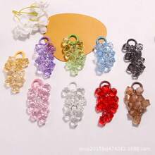 New Color Transparent Corner Bead Grape String Car Keychain Pendant, Small Fresh Couple Bag + Earphone Cover Decoration, Suitable For Ins Daily Wear, Suitable For Street Sweet Style, Portable And Exquisite, Eye-Catching Appearance Is Preferred - Câu hỏi 1426-8 - Xem 2