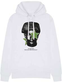 Men Zip-Up Hoodies - White - View 3