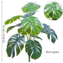 65-83-103cm(40,55 Zoll) künstliche Blumen und Blätter Monstera Deliciosa Plastik Künstliche Pflanzen für Festlich Dekorative Heim- und Bürodekoration
