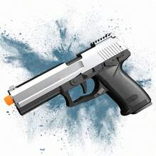 60 Soft Foam Projectiles With 3 Magazines & 18 Shells, Outdoor Toy For Kids-Perfect Gift For Christmas And Halloween - DSP-black Silver - View 1