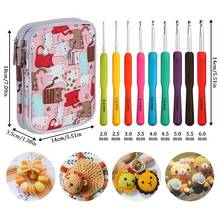 81pcs/Set Crochet Hook Kit, Includes Ergonomic Handle Hooks, Colorful Metal Needles, Fabric Storage Bag And Abundant Accessories, Crochet Organizer Bag, Suitable For DIY Knitting - Ideal For Beginners And Enthusiasts, Perfect Gift - Multicolor - View 3
