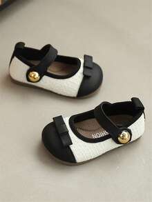 Korean Style Girls' Leather Shoes, New Autumn Kids Princess Shoes, Toddler Loafers For Little Girls