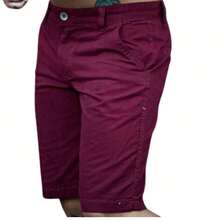 Men Shorts - Màu Đỏ Sâu - Xem 3