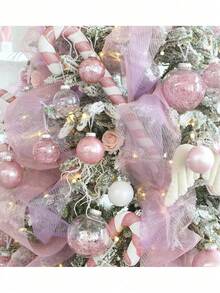 30PCS Pink Christmas Ornaments Sets 2.75" Christmas Ball Ornaments Christmas Tree Ornaments Shatterproof Xmas Balls Bulbs For Holiday Wedding Party Christmas Tree Decoration - 彩色 - 查看 4