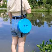 Banco Retráctil Taburete Plegable Portátil - Azul - Ver 5