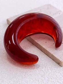 1-3 PCS Bracelet Set Resin Bangle Red White Gold Glossy Chunky Fashion Acrylic Gift For Girlfriend, Holiday Gift, Suitable For Daily Wear, Valentine's Day Gift, Date Wear