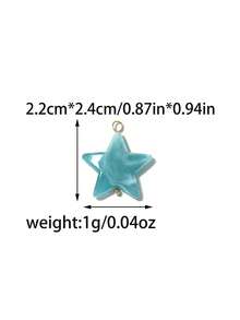 3 buc/pachet Pentagramă, rotundă, asimetrică, geometrică, cârlige pentru cercei din acrilic și oțel inoxidabil