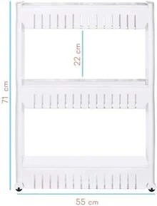 The Navika Carrito Organizador Cocina - Mueble Organizador y Exclente Organizador Cocina o Organizador Baño - Opción de alacenas para Cocina - Lavandería Alacena Almacenamiento Estante Repisas - 1 - Ver 7