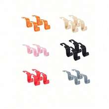 4pcs Car Seat Headrest Hanger, Car Seat Storage Hooks For Purse Handbag Jacket Grocery Bag, Universal Plastic Hanger For Car Backseat Accessories For Women Storage Organizer Travel Essentials Back To School Dormitory Storage Fall Decor - Nhiều màu - Xem 2