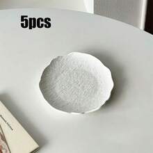 Cirelle Asymmetrical Faux Rock Pattern Plastic Plate, High-Quality Cake/Dessert/Sushi Plate, Creative Western Dinnerware - Multicolor - View 13