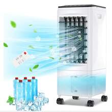 3 en 1 Aire Acondicionado Portátil, Enfriador de Aire Portátil con Tanque Con tanque de agua de 10L, ,y 5 cajas de cristales de hielo, Ideal para El hogar Dormitorio y Pequeñas Habitaciones - Tipo de Enchufe B USA (110-127V) - Ver 11