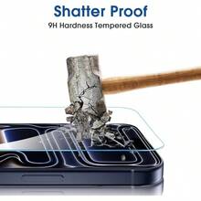 amFilm [2+4 Piezas] OneTouch Compatible con 17 Pro 6.9'' (2025) Protector de Pantalla, Mica Cristal Vidrio Templado,con Protector de Lente de Cámara, Instalación en 30 Segundos - IPH17P-6.9" - Ver 5