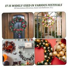 3pcs Natural Grapevine Wreath Rattan Wreath Dried Round Ring For DIY Christmas Craft, Front Door Wall Hanging, Wedding And Party Decor, Photo PropsTwig