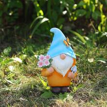 Gnome pitic ghiveci de flori acasă grădină vază în aer liber decor desene animate pitic rășină artizanat decorativ