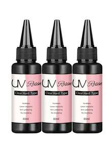 80ml/160ml/240ml/320ml/400ml -UV Resin Starter Kit For DIY Jewelry - Clear, Low Viscosity, No Shrinkage - Ideal For Pendants, Earrings & Bracelets