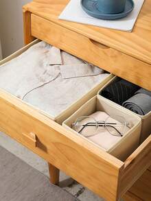 1/3pcs, Reinforced Washing Board Non-Woven Storage Box, Drawer Small Box, Closet Folding Storage Box, Underwear Storage Box, Desktop Clutter Sorting Box