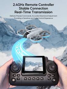 AXNEN 2026 Upgraded E69 Drone With Dual Cameras, Equipped With FPV Transmitter Remote Control, Speed Adjustment, Optical Flow Hovering, Cool Lighting, Headless Mode, One-Key 360° Flip, Easy For Beginners - Perfect Gift For Halloween And Christmas.