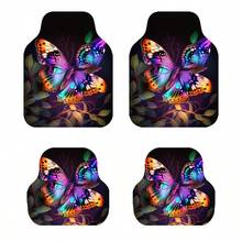 4pcs Car Floor Mats, Featuring Cute Pink Floral Design, Durable Polyester Material, Easy To Clean, Dust-Proof, Front And Rear Mats, For Complete Vehicle Interior Protection, Car Carpet, Auto Accessories, Car Interior - one-size - View 14