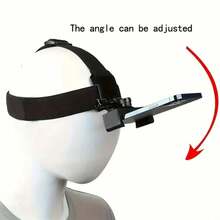 1pc Adjustable Head-Mounted Phone Camera Premium Holder, First-Person Perspective Filming, Suitable For Sports, Cycling, Live Streaming. The Adjustable Design Allows Users To Easily Capture Footage From Their Own Perspective And Conveniently Record Memorable Moments Or Share Unique Experiences. - Black - View 7