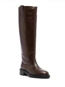 Classic Versatile Over-The-Knee Riding Boots, 2025 Autumn/Winter New Retro High Shaft Leather Boots,Party - Brown - View 4