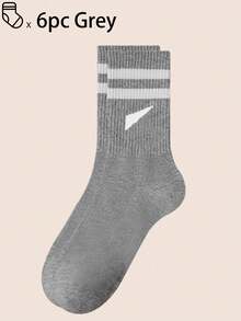 40双/30双/24双装男女通用舒适运动袜，男士长袜适合运动和训练，女士长袜适合休闲和商务穿着，抗菌、柔软、黑白配色、防臭、吸湿排汗、轻便舒适，适合秋冬季节，20双/10双/8双/6双/4双/2双套装，秋季 - 彩色 - 查看 54