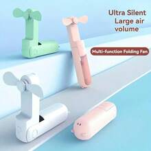 Portable Mini USB Rechargeable Fan, 3 Speed Adjustable, Foldable Handheld Personal Eyelash Fan, Suitable For Girls/Women, Travel & Outdoor Activities