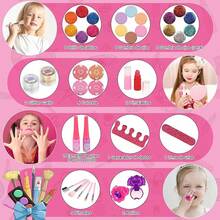 AivaToba Maquillaje para Niñas, Kit de Maquillaje Real para Niñas, Juguete de Maquillaje Lavable, Juguete para Niñas, No Tóxico, Regalos de Cumpleaños de Navidad para Niñas de 7 8 9 10 11 12 Años - MH6-10 - Ver 2