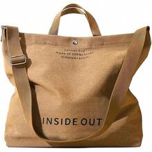 Bolsos de lona para mujer, Tote Bag mujer,Bolsa Crossbody de Gran Estilo Vintage Capacidad,con múltiples compartimentos,Hombro único Ajustable,para Diario Oficina,Viajes,Compras,Escuela - Gris - Ver 1
