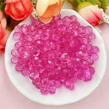 50Pcs/14mm Transparent Blossom Beads Flower Beads Acrylic Beads Loose Beads Pen Beads For DIY Ballpoint Pen Necklaces Mobile Phone Chains Clothing Bags Jewelry Supplies Decorative Beads Accessories - 50 chiếc - Xem 17