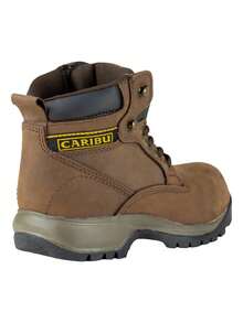 Bota Industrial Trabajo Dama Casco Poliamida Café  Calzado Profesional Resistente Duradera Confortable Seguridad Antideslizante Diseño Ergonómico Plantilla Acolchada Material Premium Impermeable Protección Laboral Zapatos Mujer Trabajos Pesados - Marrón Mocha - Ver 5