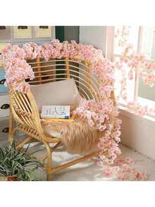 6 piezas de 1.8m de largo Guirnalda de flores de cerezo artificial para decoración del hogar, habitación, boda y fiesta en primavera