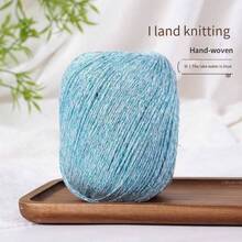 50g Of Gold And Silver Silk Crochet Thread With A Hollow Sheen, Hand-Dyed Lace Embroidery Thread For DIY Bags And Dolls - Multicolor - View 23