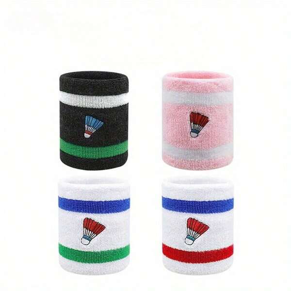 1pc Tennis Wristband - Sweat-Absorbent Anti-Slip Sports Wrist Wrap, Suitable For Tennis, Running, Gym - Quick-Drying Unisex Wristband - Multi-Color Wristband Decor - Hand Wash, Tennis Bracelet, Sports Accessory, Cotton Wristband, Fitness Equipment, Breathable Design, Essential For Fitness Enthusiasts
